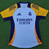 24-25  Real Madrid  Grey Blue Player Version Training shirts