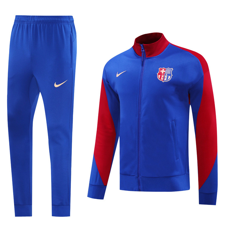 24-25  Mens Barcelona Fancy blue Jacket Tracksuit suit