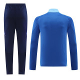 2024 AD Fancy blue Half Pull Tracksuit #AB07