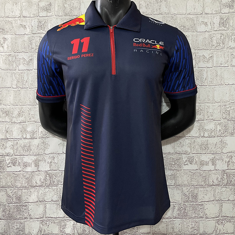 2023 F1 Red Bull #11 Royal Blue Polo Red Racing Suit