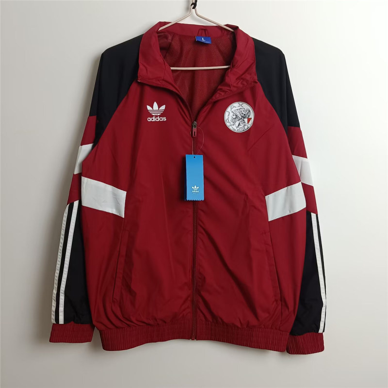 Mens Ajax All Weather Windrunner Jacket Red Classic