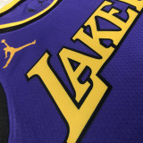 22-23 LAKERS BRYANT #24 Purple Top Quality Hot Pressing NBA Jersey (Trapeze Edition)