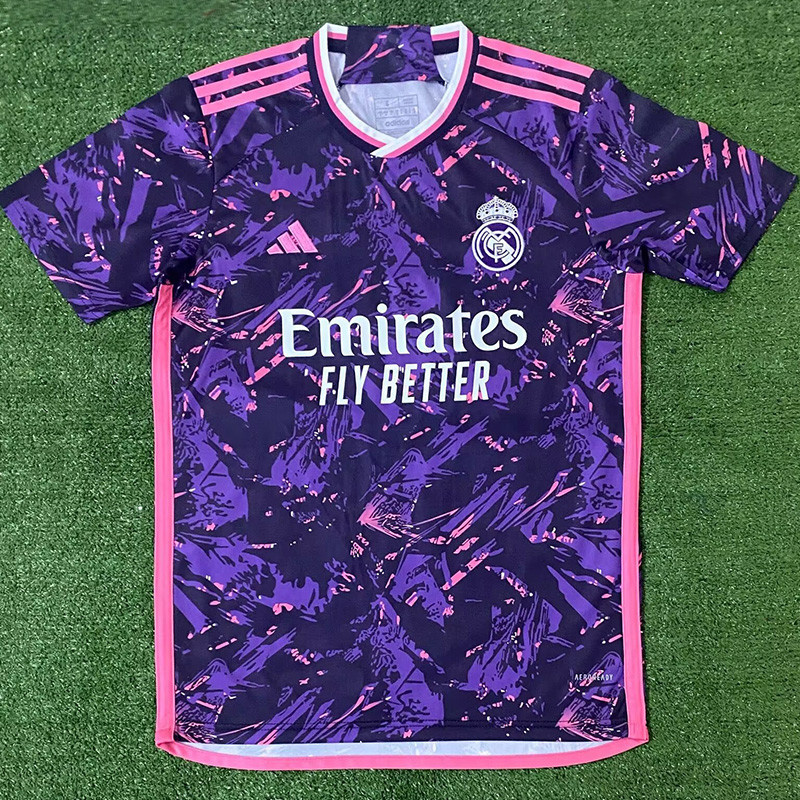 24-25 Mens Real Madrid  Purple Training Shirts