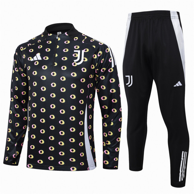 Mens Juventus Training Suit Black 2024/25