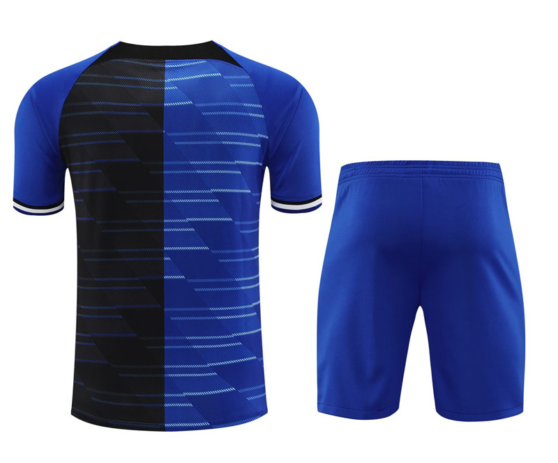 24-25 INT Blue-Black Training Short Suit (条纹)