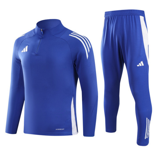 2024 AD Blue Half Pull Tracksuit
