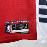 24-25 Clippers GEORGE #13 Red Top Quality Hot Pressing NBA Jersey (Trapeze Edition)