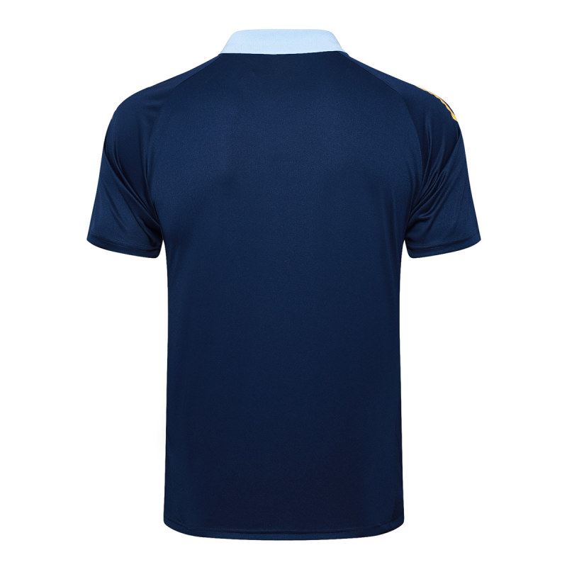 Mens Real Madrid Polo Shirt Royal 2024/25