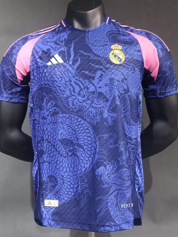 23-24  Real Madrid Blue Purple Special Edition Player Version Soccer Jersey