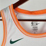 23-24 SA Spurs SOCHAN #10 White City Edition Top Quality Hot Pressing NBA Jersey