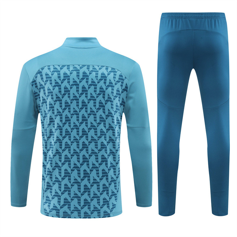 Mens Olympique Marseille Training Suit Aqua 2024/25
