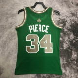 2007-08 CELTICS PIERCE #34 Green Retro Top Quality Hot Pressing NBA Jersey