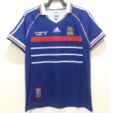 1998 France Home Retro Soccer Jersey