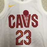22-23 Cleveland Cavaliers JAMES #23 White Top Quality Hot Pressing NBA Jersey