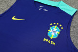 24-25 Brazil Blue Tank top and shorts suit