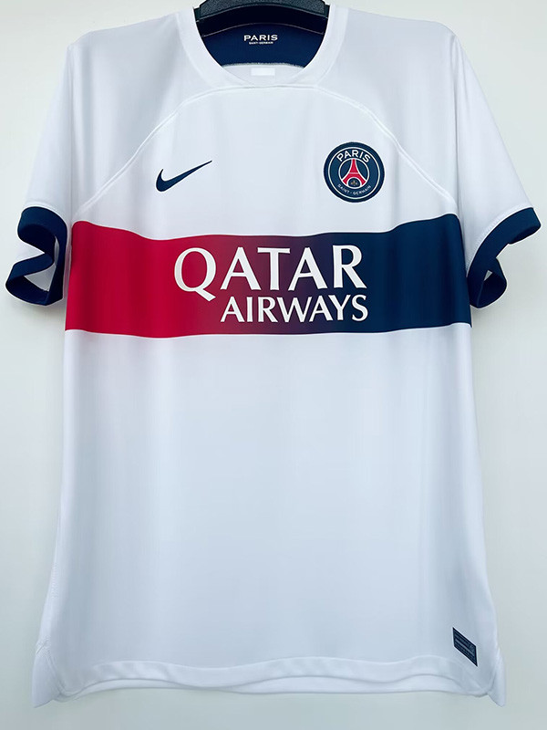 23-24 PSG Away O.DEMBELE #10 Print Chinese Dragon Font Fans Soccer Jersey