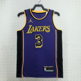 22-23 LAKERS DAVIS #3 Purple Top Quality Hot Pressing NBA Jersey (Trapeze Edition)