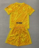 Kids Barcelona Yellow Goalkeeper Jersey 2024/25