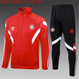 Kids Bayern Munich Jacket + Pants Training Suit Red 2024/25