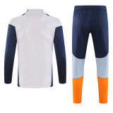 24-25 Real Madrid White Long Sleeve Training Tracksuit