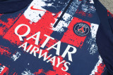 24-25 PSG Royal blue Half Pull Tracksuit