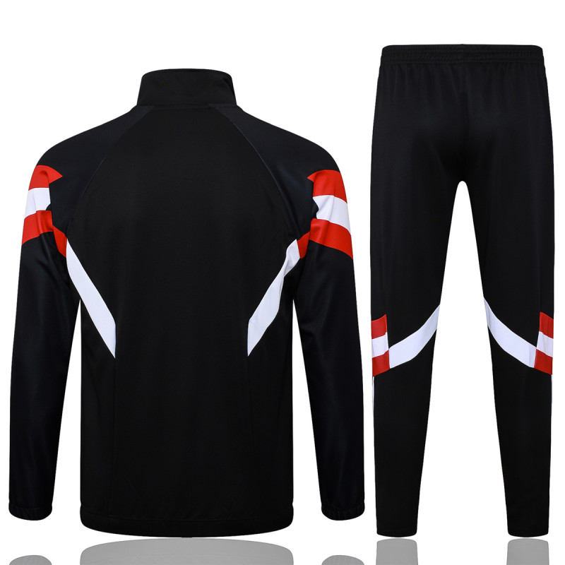 Mens Manchester United Jacket + Pants Training Suit Black 2024/25