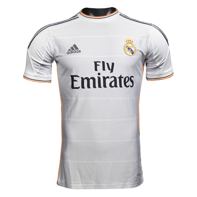 Mens Real Madrid Retro Home Authentic Jersey 2013/14 - Match