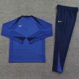 2024 NK Fancy Blue Half Pull Tracksuit