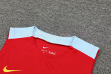 24-25 Mens Barcelona Red Vest Short traning suit