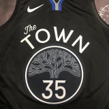 2020 Warriors DURANT #35 Black Grey Top Quality Hot Pressing NBA Jersey