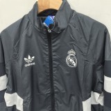 Mens Real Madrid adidas Originals LFSTLR Anthem Track Top Charcoal 2024/25