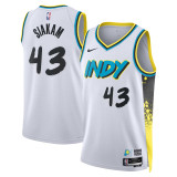 Mens Indiana Pacers Nike White 2024/25 Swingman Jersey - City Edition