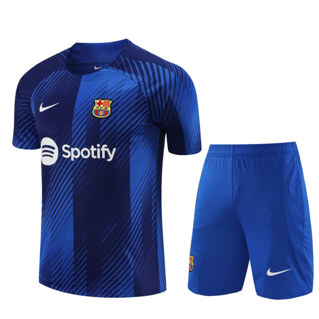 23-24 Mens  Barcelona Blue Training Short Suit