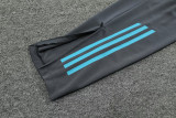 24-25 Argentina Grey Kids Half Pull Tracksuit