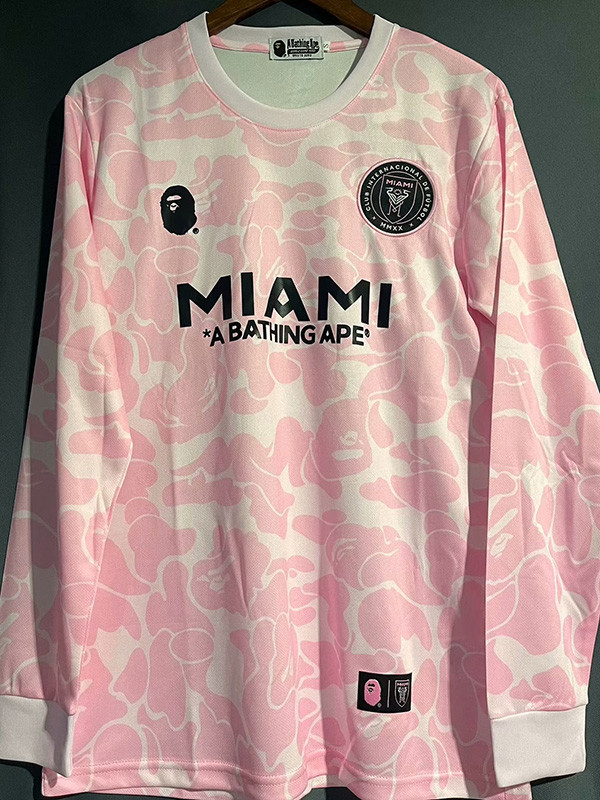 23-24 Inter Miami Pink Joint Edition Long Sleeve Soccer Jersey