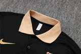 Mens Barcelona Polo Shirt Black 2024/25