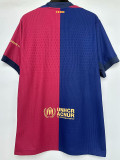 24-25Mens Barcelona  Home Player Version Soccer Jersey