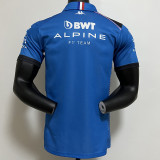 2023 F1 ALPINE Blue Polo Racing Suit(有领)