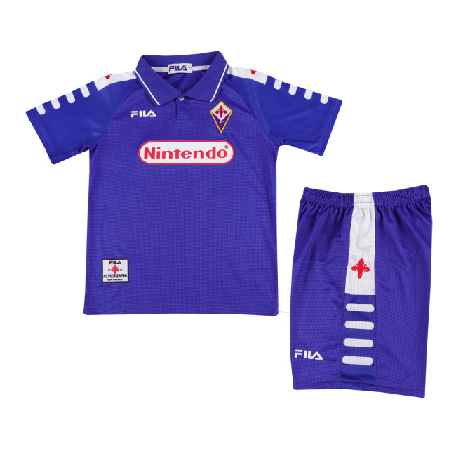 Kids Retro ACF Fiorentina Home Jersey 1998/99