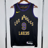 22-23 LAKERS JAMES JR. #9 Black City Edition Top Quality Hot Pressing NBA Jersey