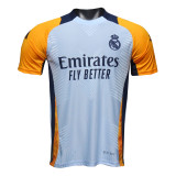 Mens Real Madrid Pre-Match Light Blue Authentic Jersey 2024/25 - Match
