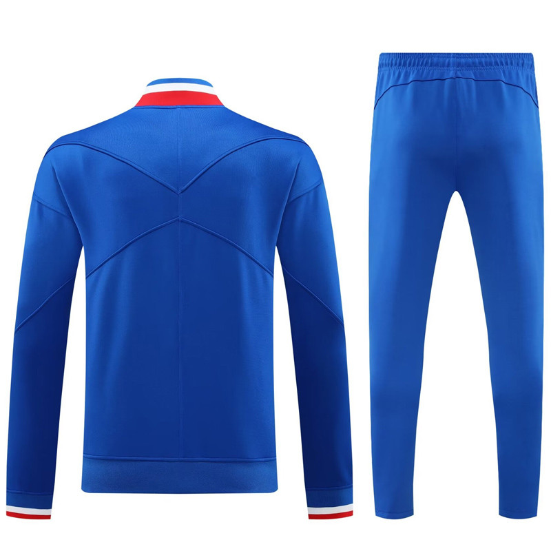24-25 France Fancy Blue Jacket Tracksuit