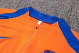 24-25 Netherlands Orange Half Pull Tracksuit