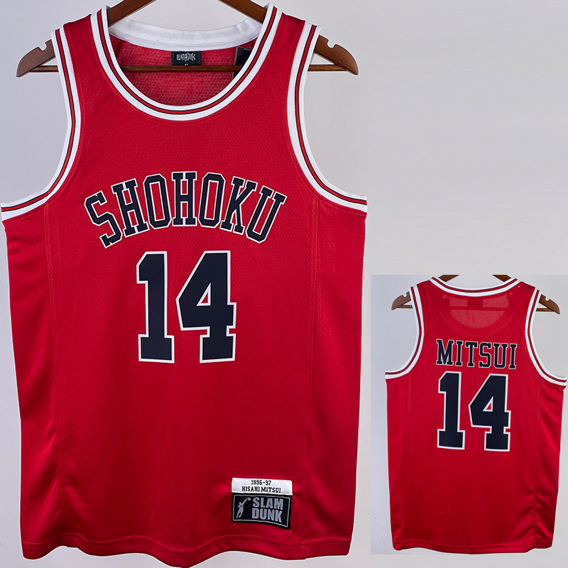 2023 SHOHOKU MITSUI #14 Red Top Quality Hot Pressing NBA Jersey