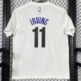 T252 NETS IRVING #11 White High Quality Casual T-Shirt
