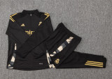 Kids Real Madrid Training Suit Black 2024/25