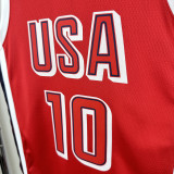 2024 Olympic Game USA TATUM # 10 Red Basketball Jersey