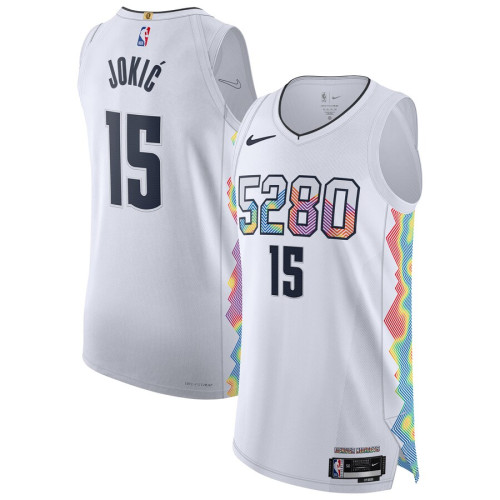 Mens Denver Nuggets Nike White 2025 Swingman Jersey - City Edition