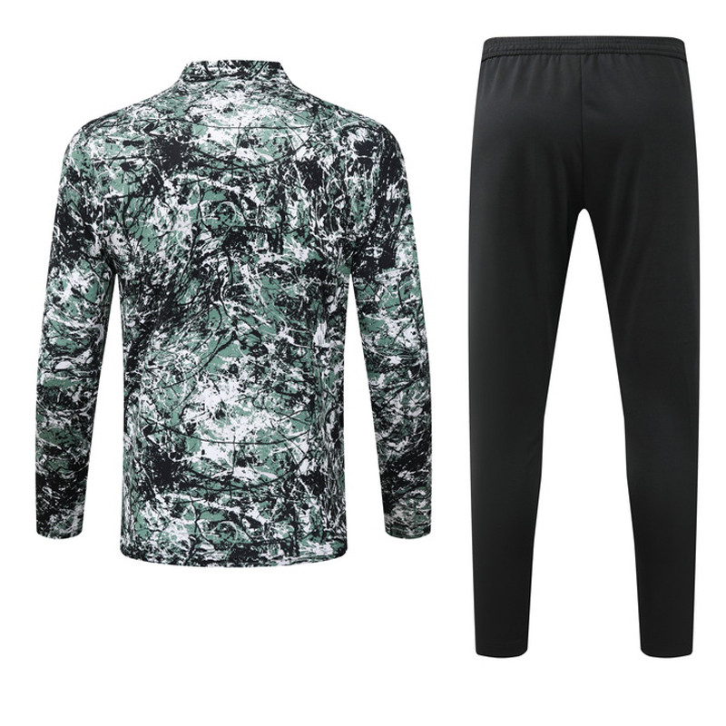 24-25 Man Utd Green Half Pull Tracksuit