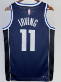 22-23 Dallas Mavericks IRVING #11 Royal Blue Top Quality Hot Pressing NBA Jersey (Trapeze Edition)